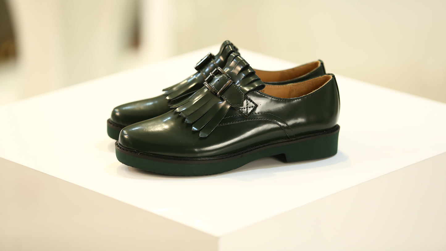 Green Obsidian Fringe Loafer 50