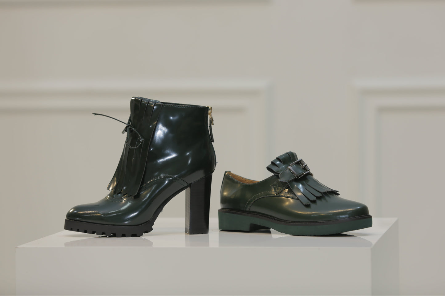 Green Obsidian Fringe Loafer 50