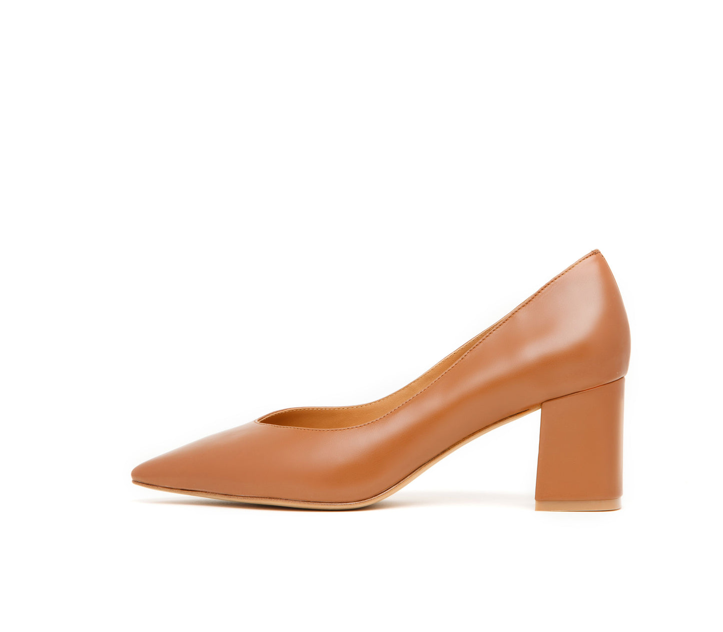 Toscana 77 mm Calfskin Leather Pointed Toe Classic Pumps - Brown